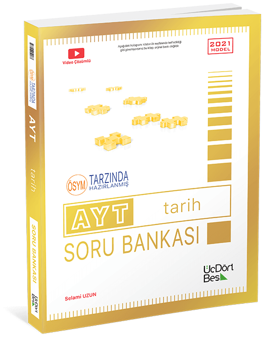 AYT Tarih Soru Bankası | Üç Dört Beş Yayınları